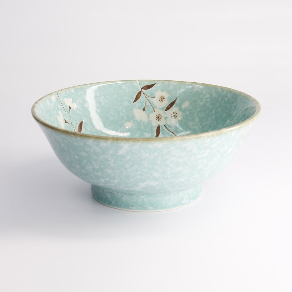 Light Blue Sakura Ramen Bowl 21x9cm