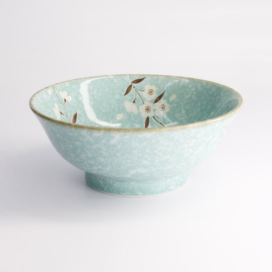 Light Blue Sakura Ramen Bowl 21x9cm