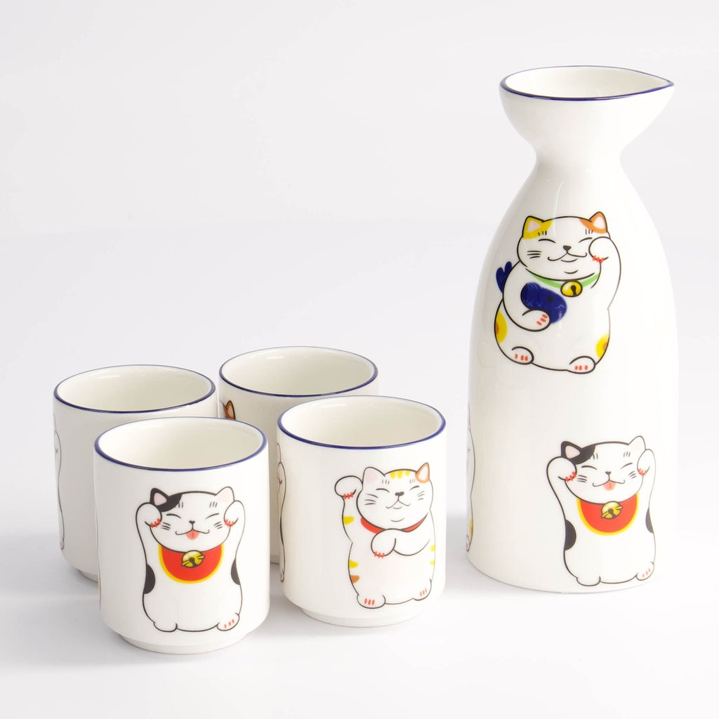 Kawaii Lucky Cat Sake Giftset