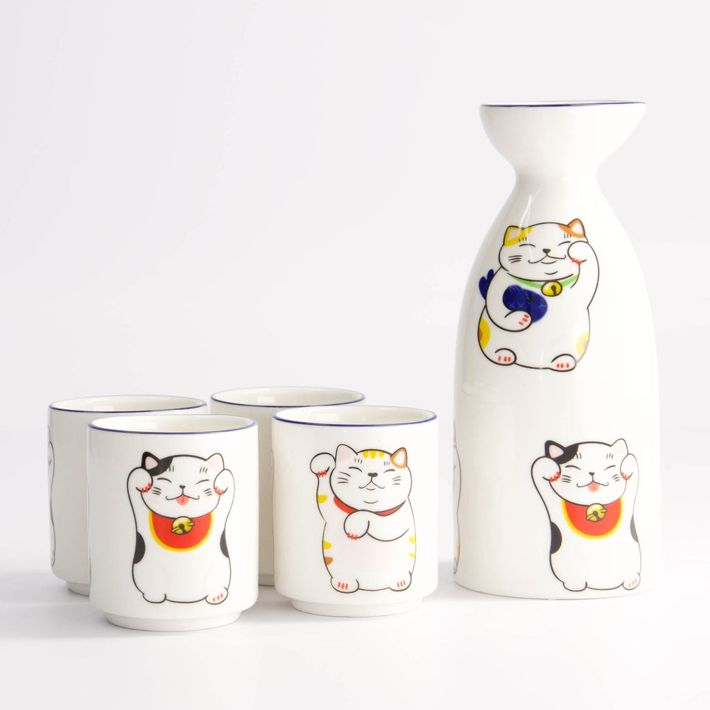 Kawaii Lucky Cat Sake Giftset