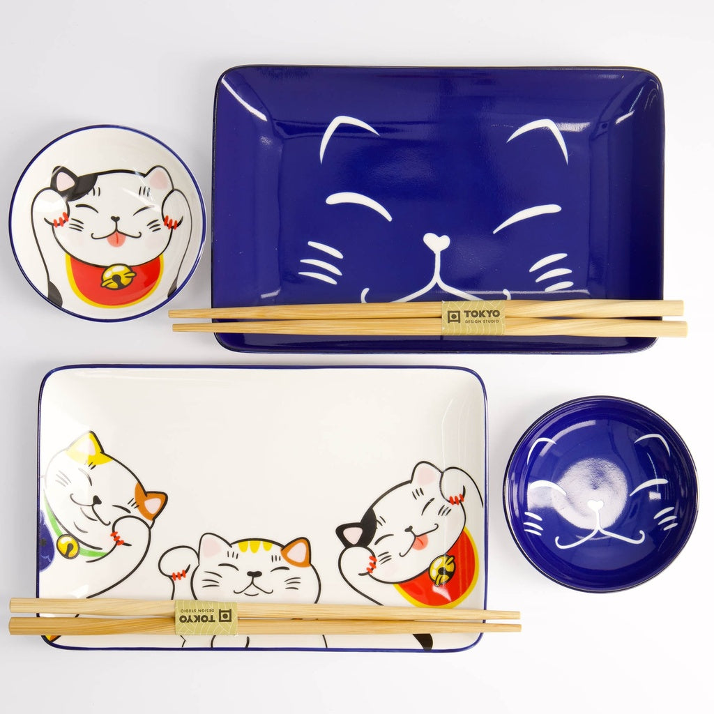 Kawaii Lucky Cat Sushi Giftset 6pcs