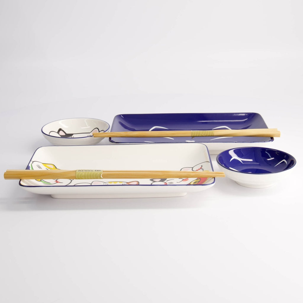 Kawaii Lucky Cat Sushi Giftset 6pcs