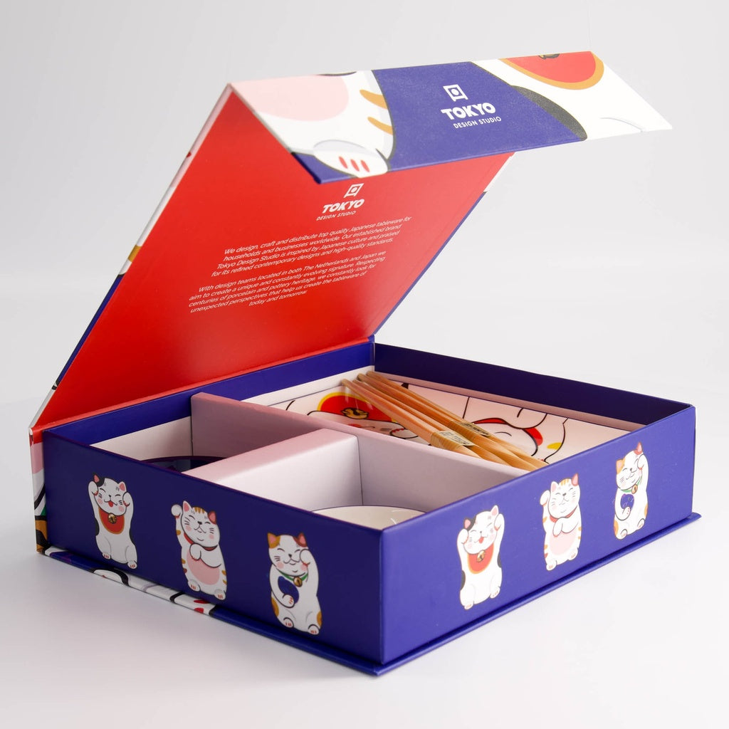 Kawaii Lucky Cat Sushi Giftset 6pcs