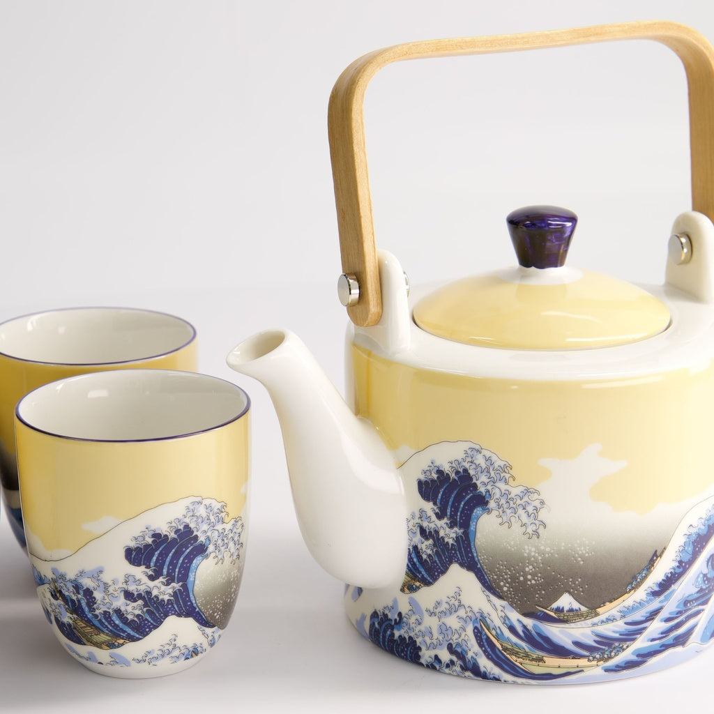 Kawaii Hokusai Tea Set