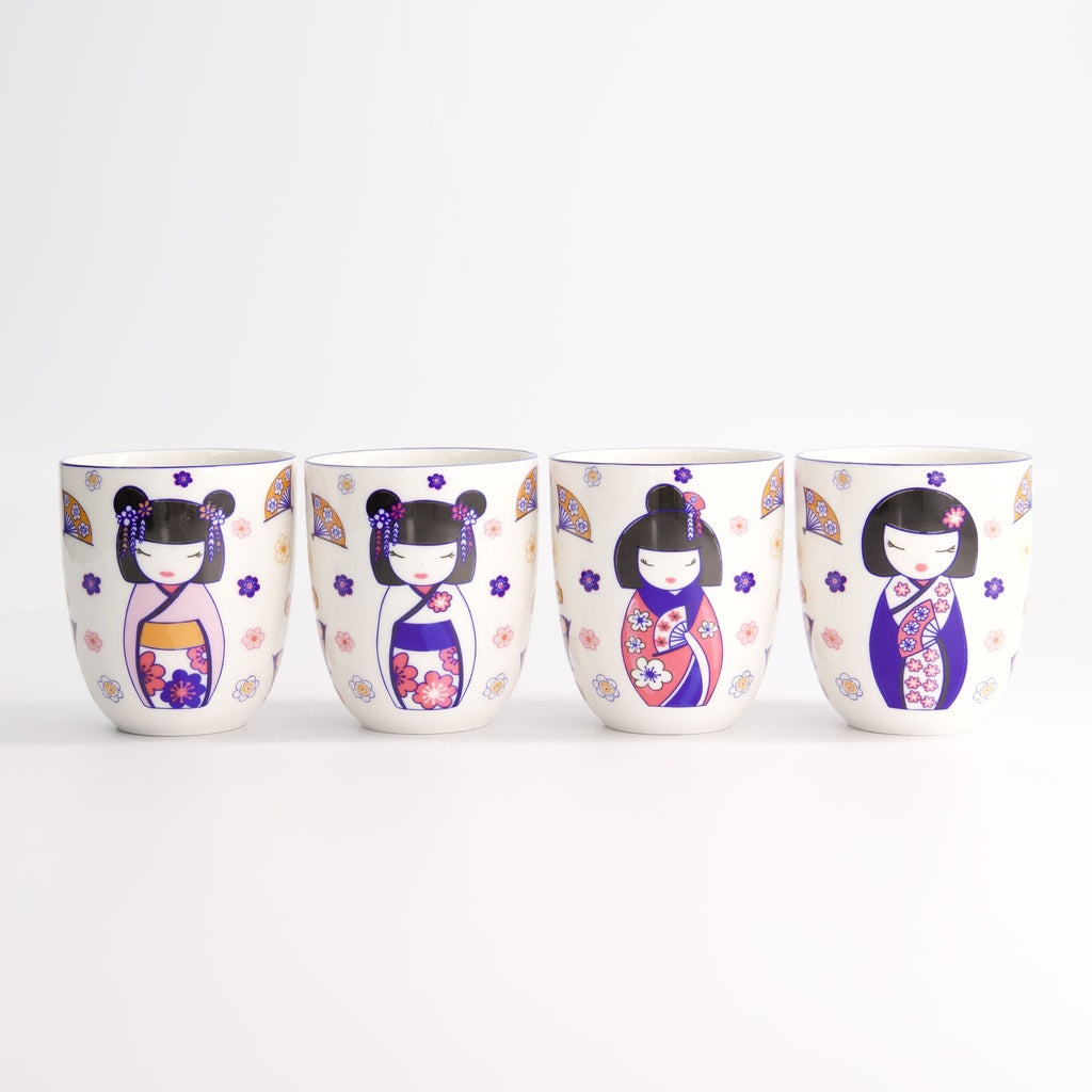 Kawaii Maiko Cup Giftset 4pcs 7x8cm 170ML