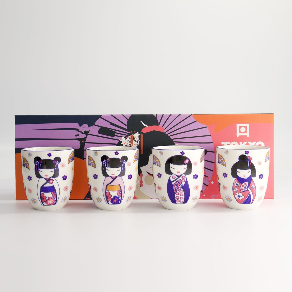 Kawaii Maiko Cup Giftset 4pcs 7x8cm 170ML