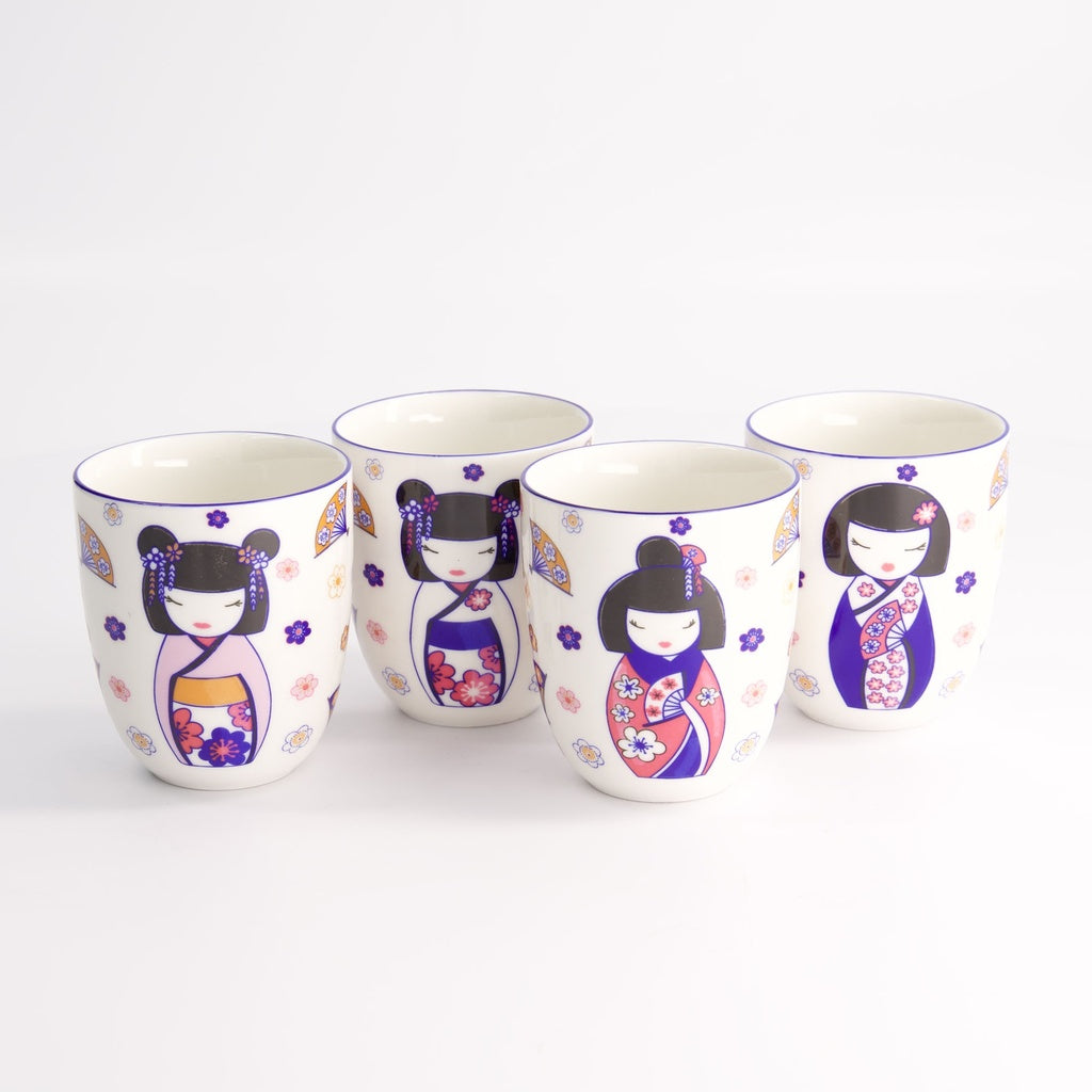 Kawaii Maiko Cup Giftset 4pcs 7x8cm 170ML