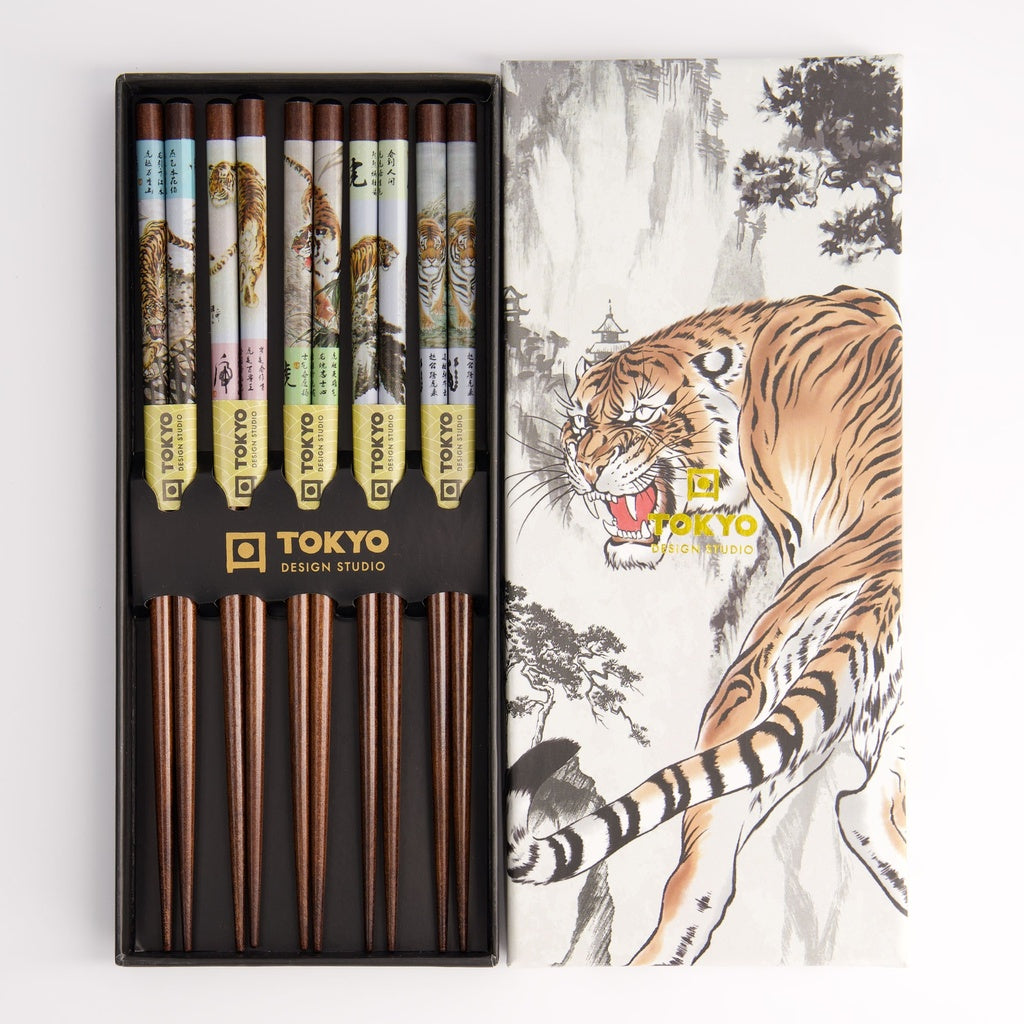 Chopstick Giftset/5 Tiger