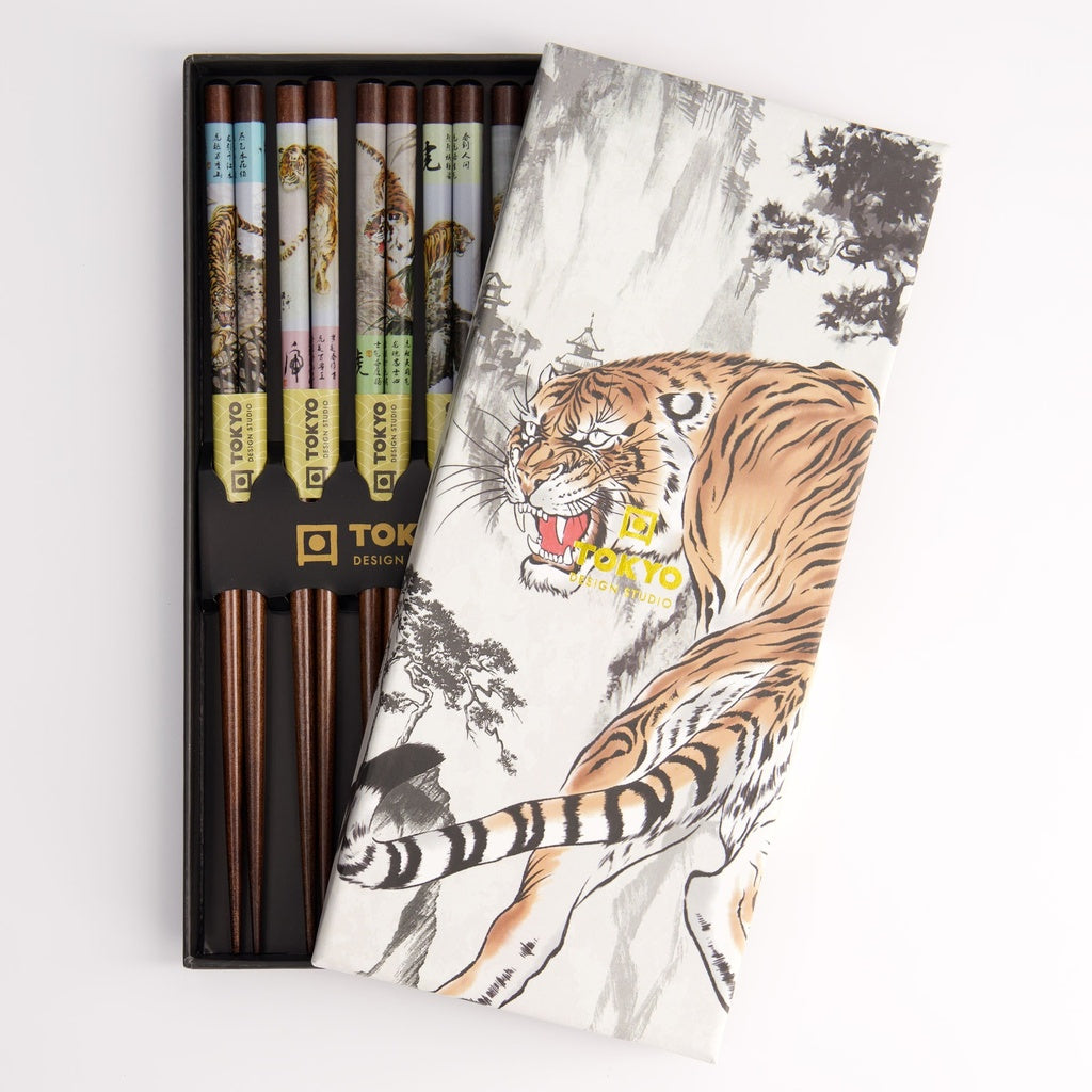 Chopstick Giftset/5 Tiger