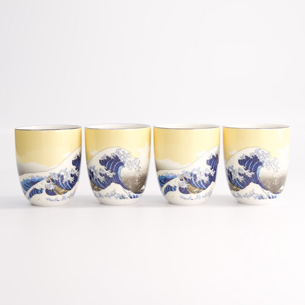 Kawaii Hokusai Cup Giftset 4pcs 7x8cm 170ML