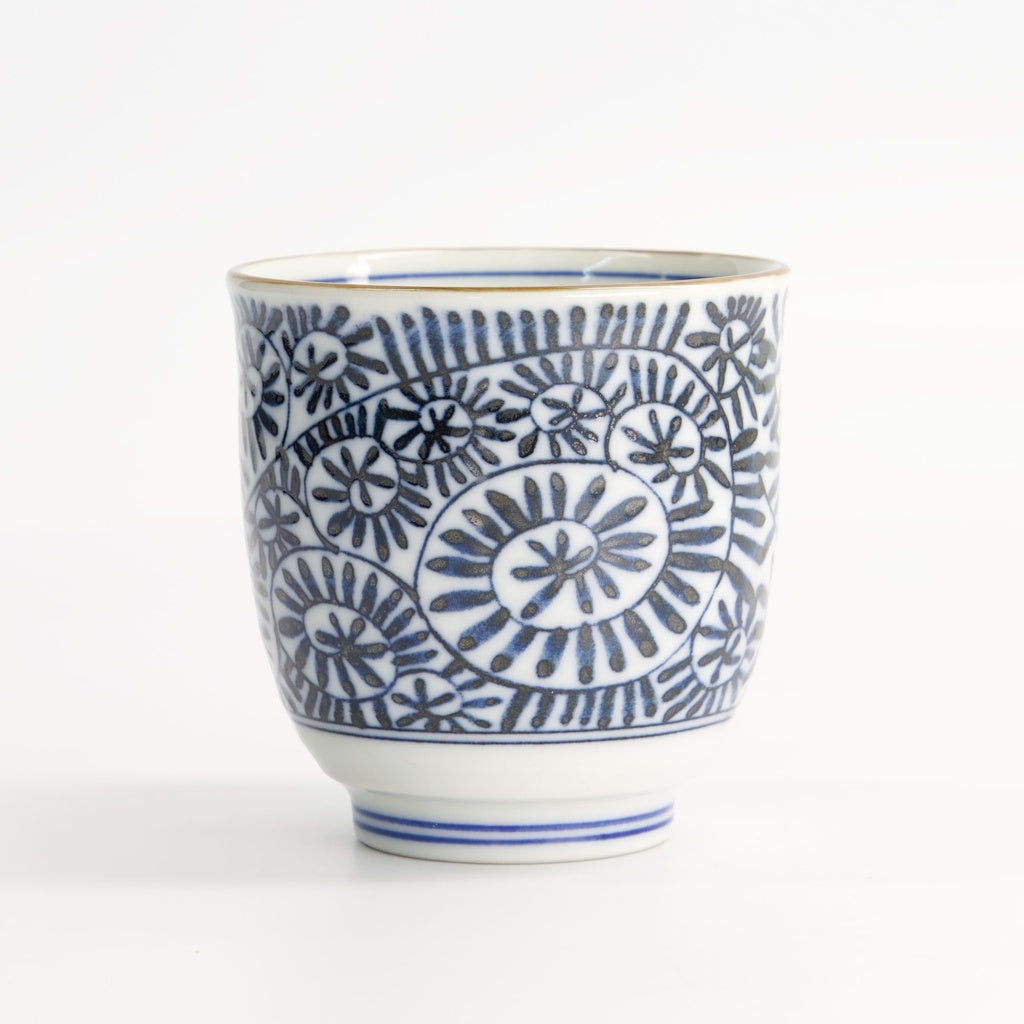 Cup 8x7.9cm Blue/White