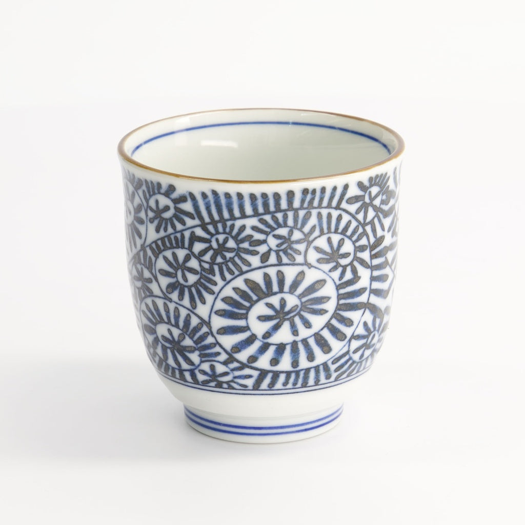 Cup 8x7.9cm Blue/White