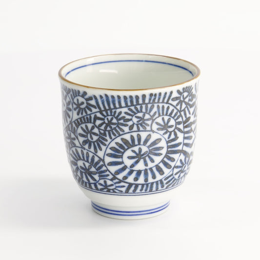 Cup 8x7.9cm Blue/White