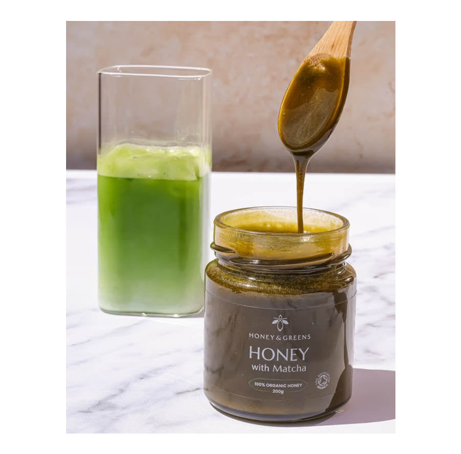 Honey & Greens Organic Honey with Matcha 200g