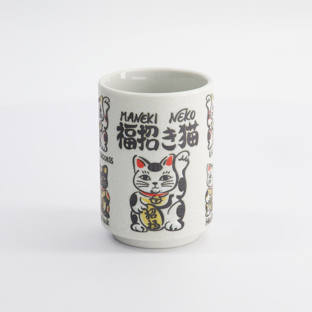 Cup Emboss Lucky Cats 7.2cmx10.2cm