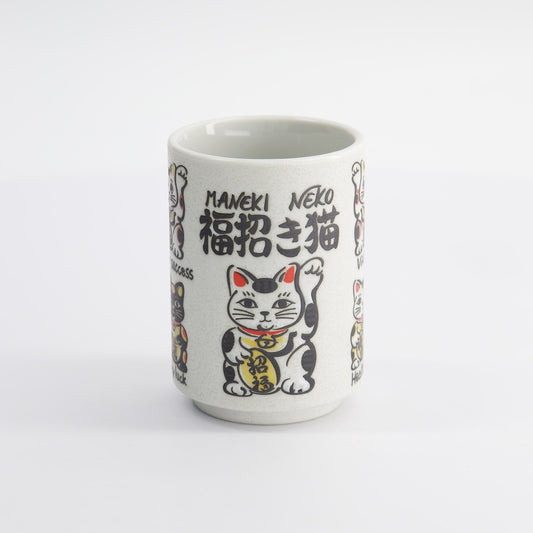 Cup Emboss Lucky Cats 7.2cmx10.2cm