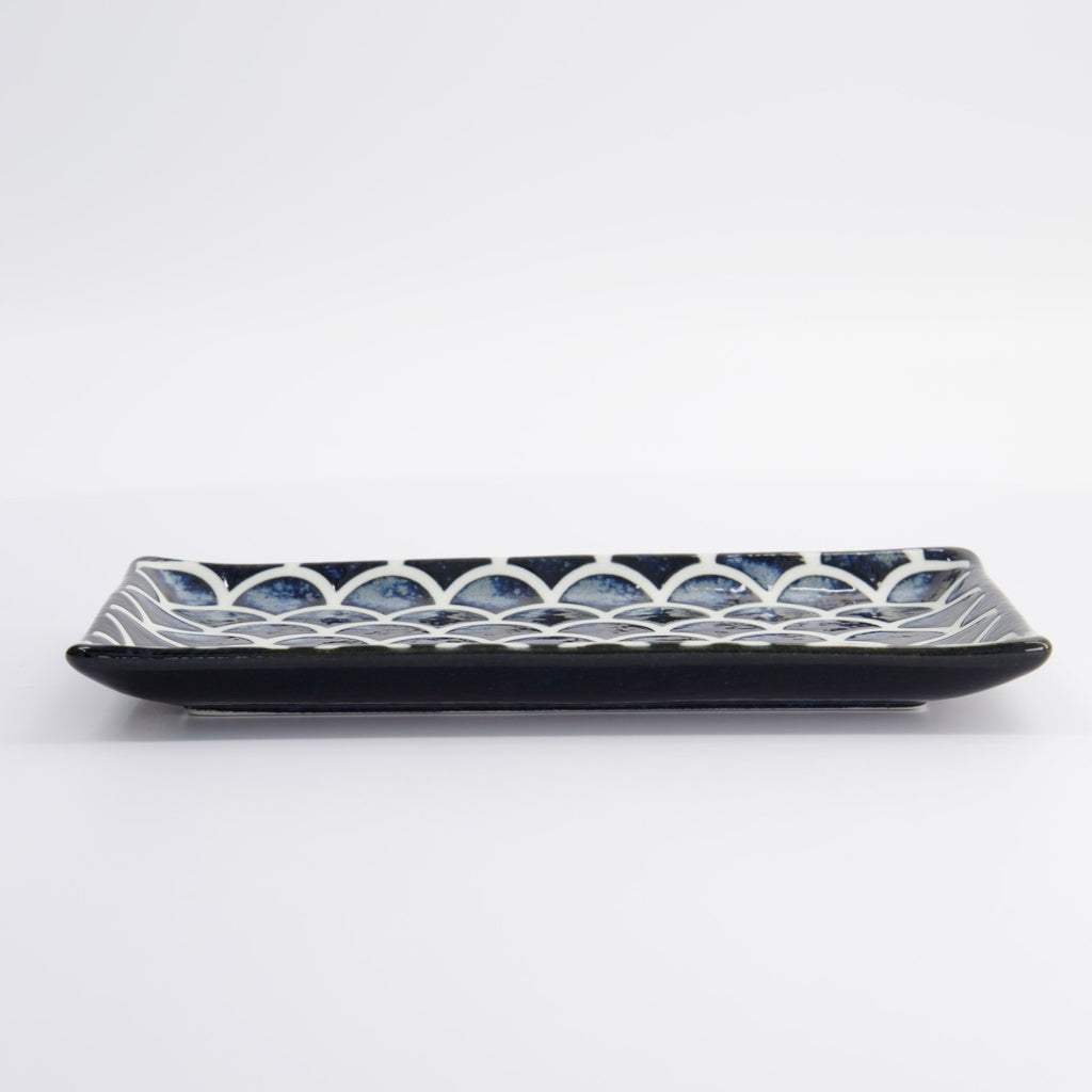 Cobalt Blue Mermaid Design Plate 22x13x2cm