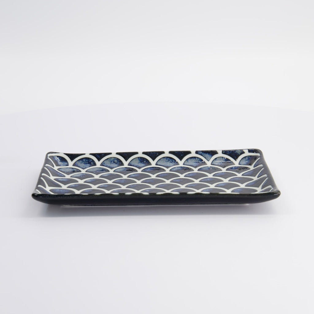 Cobalt Blue Mermaid Design Plate 22x13x2cm