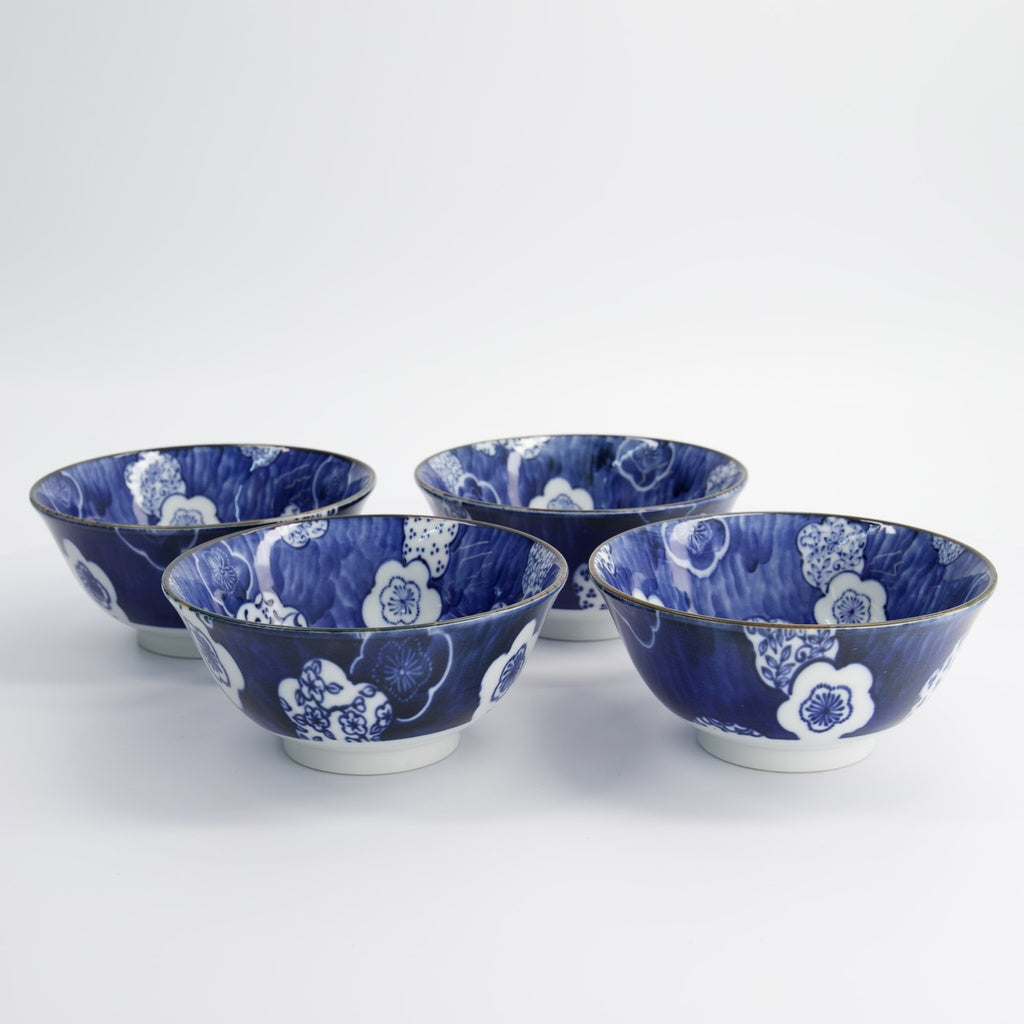 Mixed Bowls Ume 4pcs Giftset 15x7cm 500ml