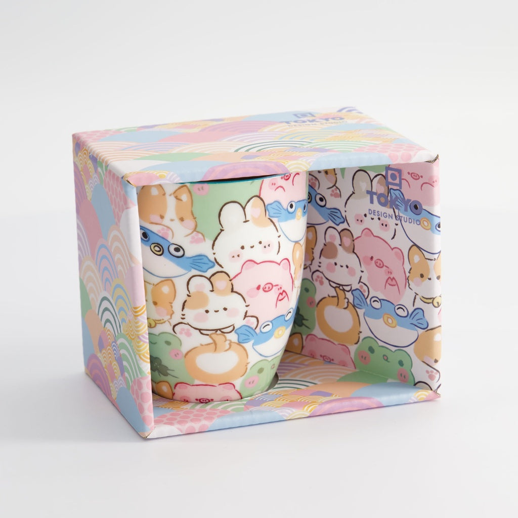 Kawaii Animals Mug W/Giftbox 8.5x10.2cm