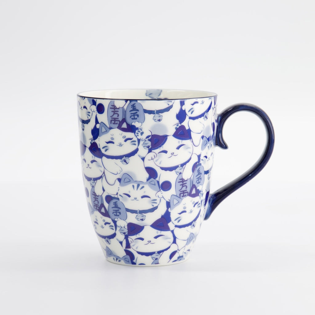 Kawaii Blue Maneko Mug W/Giftbox