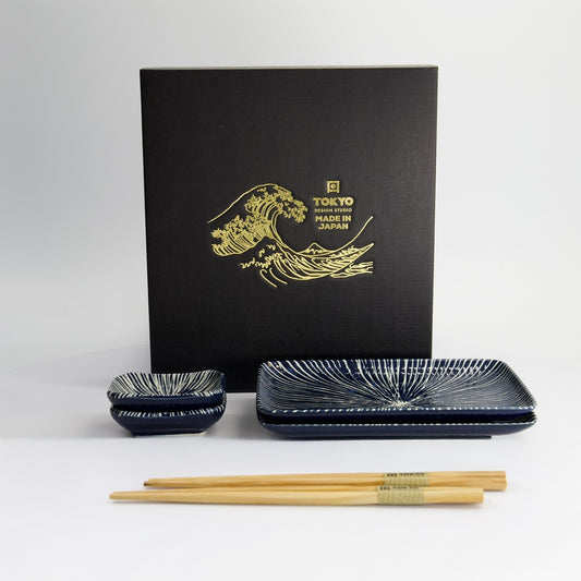 Blue Tokusa Sushi Giftset 6pcs