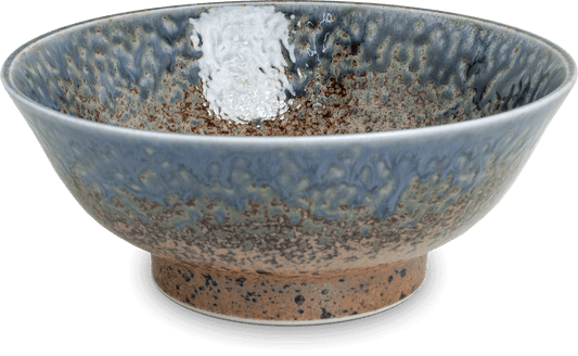 Japanese blue and brown bowl