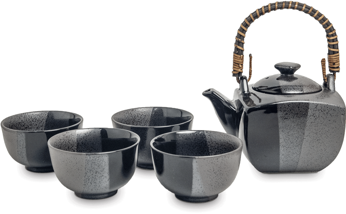 Black Japanese Tea Set