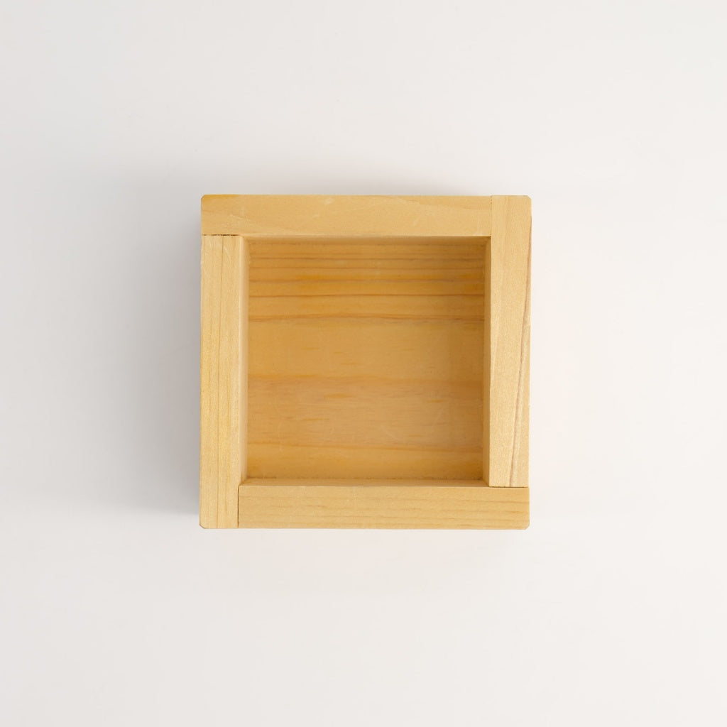 Wooden Sake Cup Masu 8.2x8.2x5cm