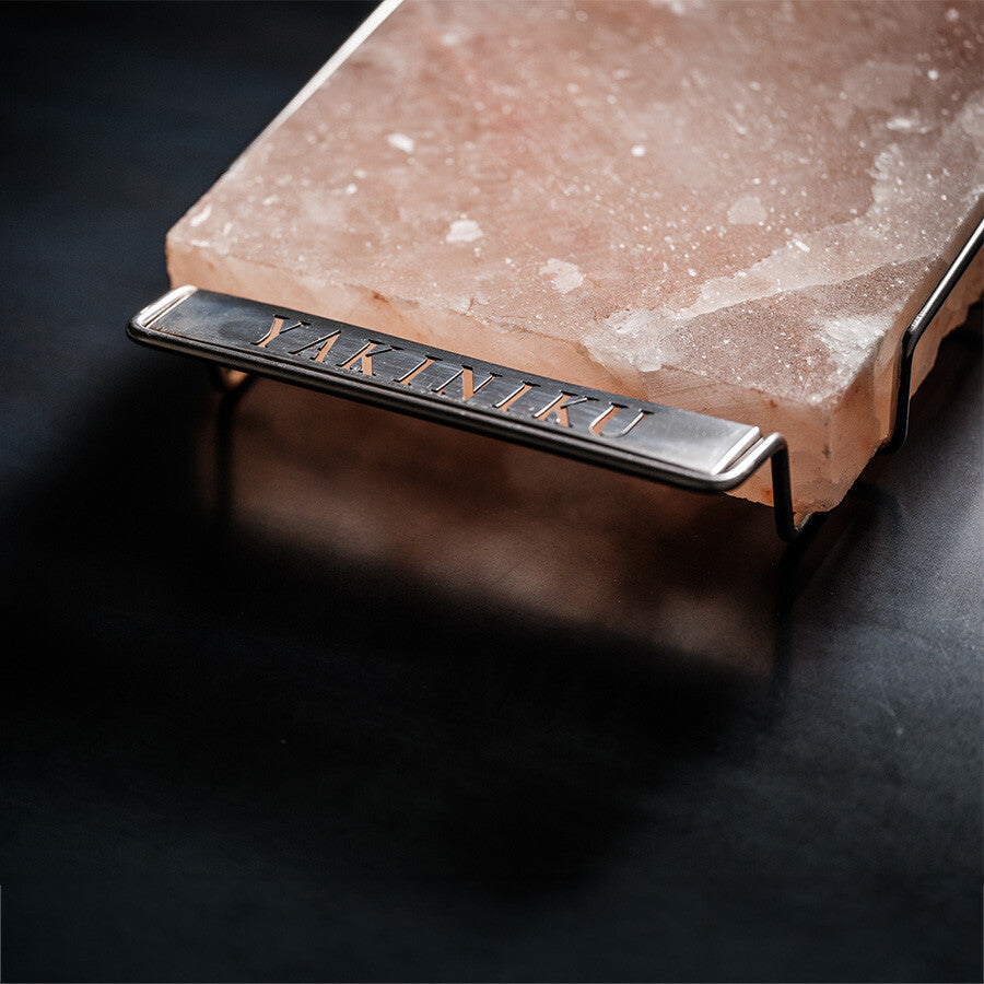 YAKINIKU Himalaya saltstone with holder / tray for BBQ