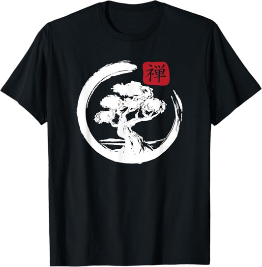 Japanese Zen Bonsai Tree T-Shirt