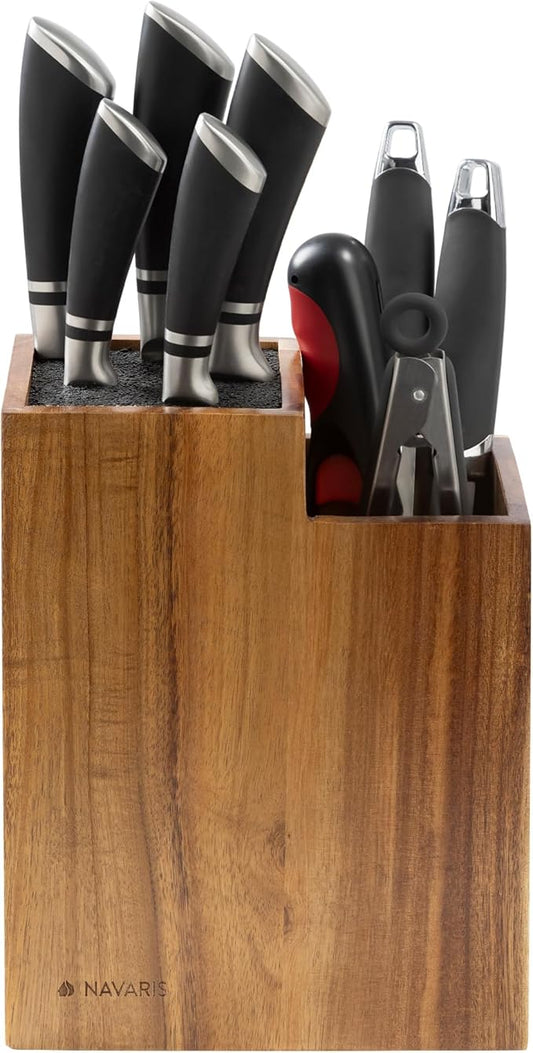 Navaris Knife Block & Utensil Organiser