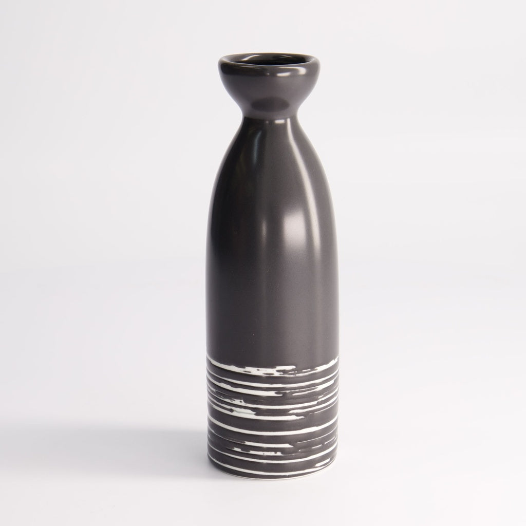 Black Maru Series Sake Bottle 17.5cm 220ml Black