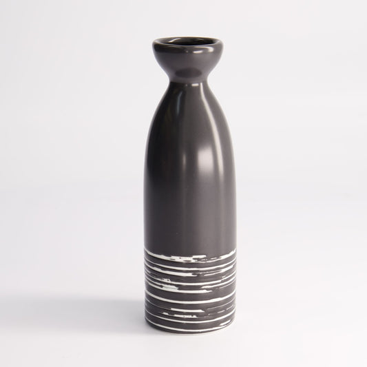 Black Maru Series Sake Bottle 17.5cm 220ml Black