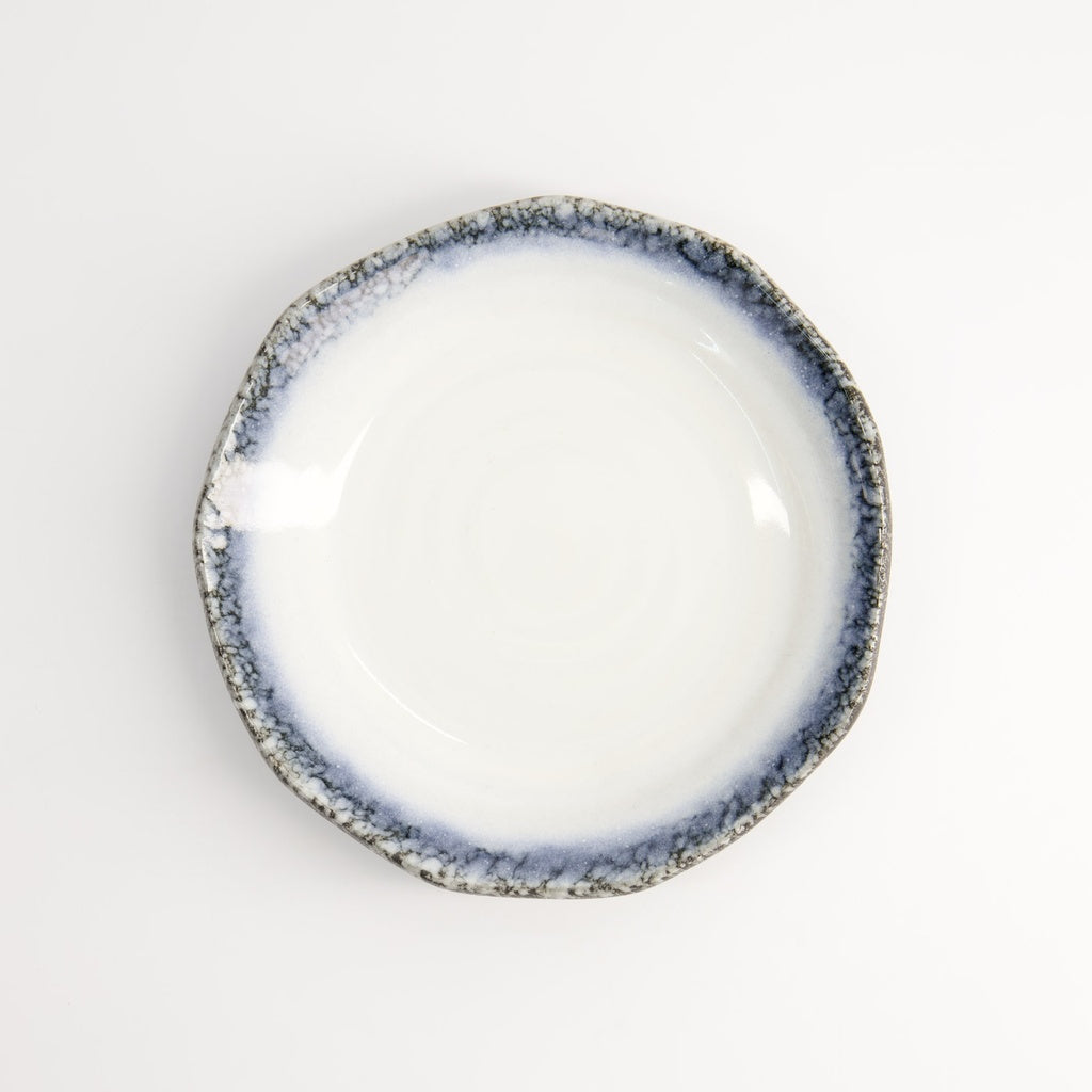 Tajimi Blue/White Plate 18x3cm