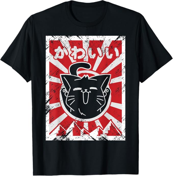 Cat Japanese Anime Kawaii Neko T-Shirt