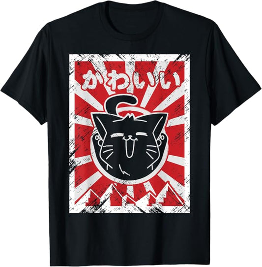 Cat Japanese Anime Kawaii Neko T-Shirt