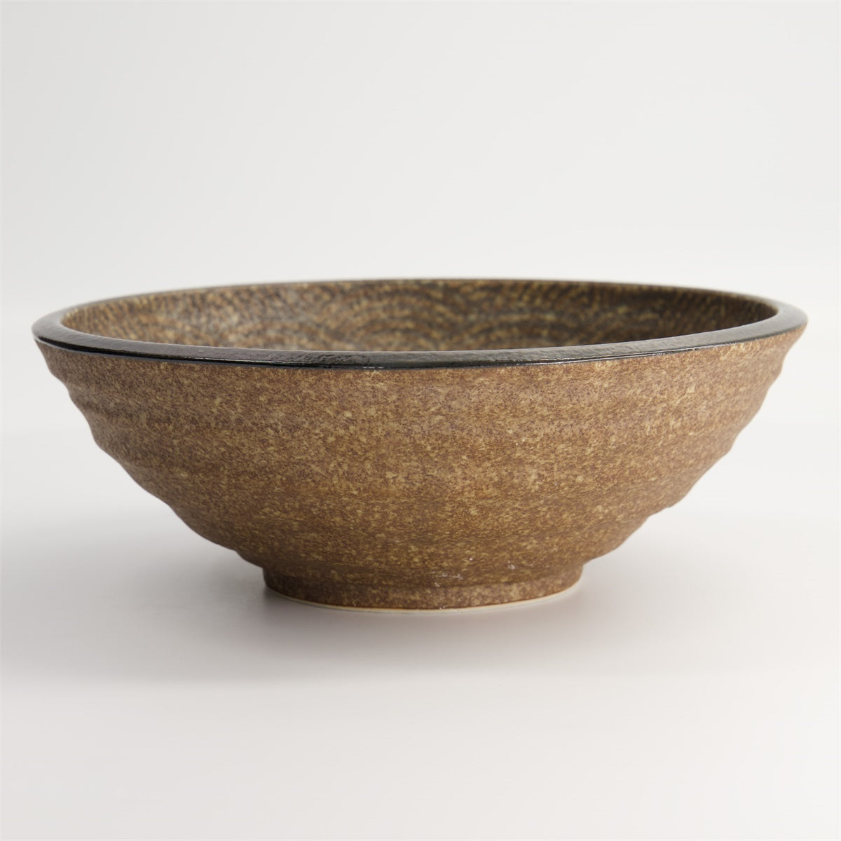 Minoyaki Bronze Matte Wave Ramen Bowl