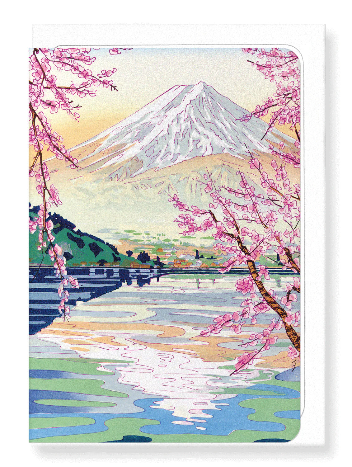 Mount Fuji Springtime Card