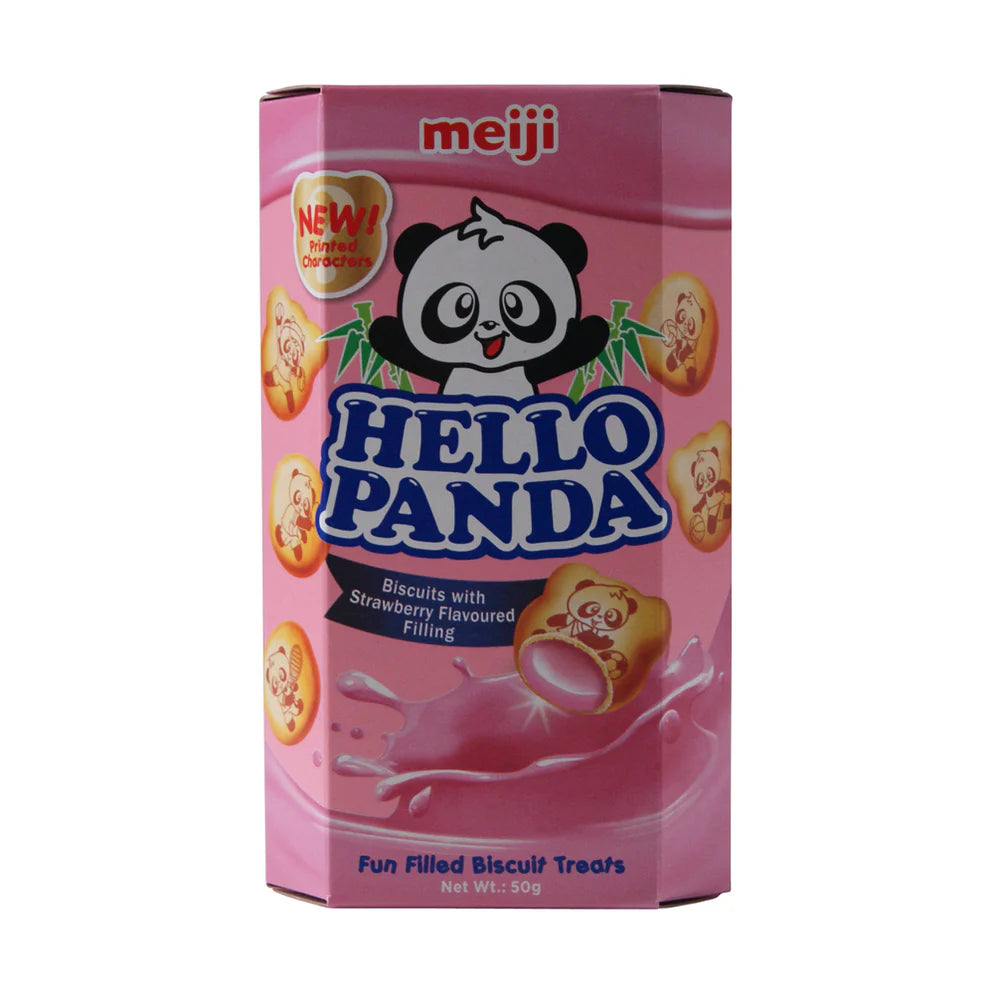 Meiji Hello Panda Biscuits Strawberry 50g