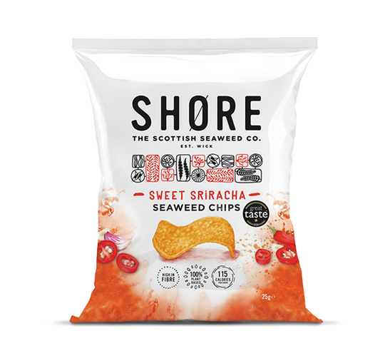 Shore Sweet Sriracha Seaweed Chips 80g