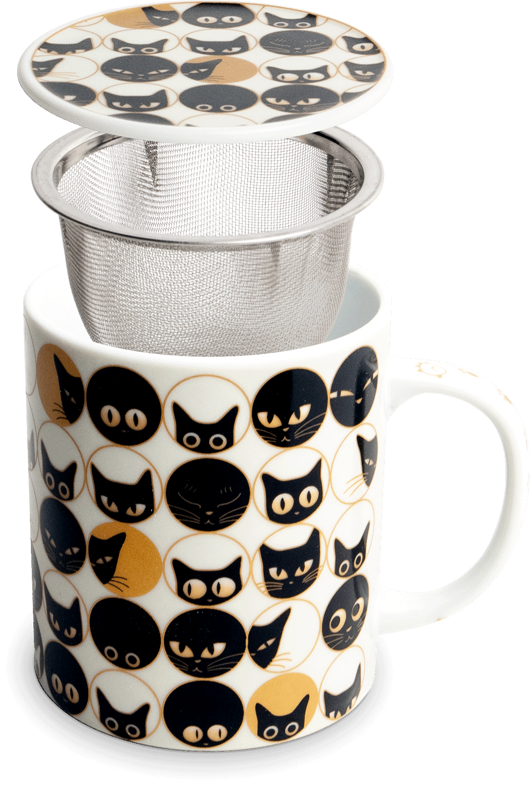 Cat Tea Mug with filter