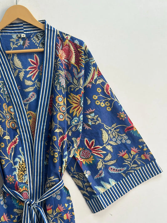 Cotton Kimono Blue