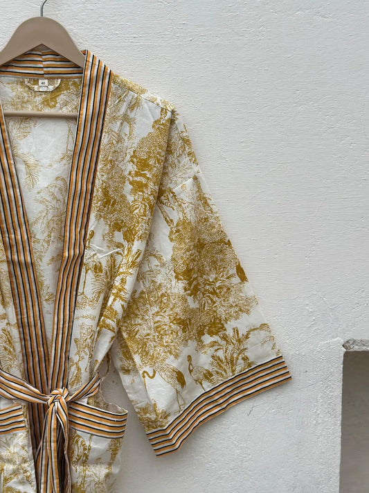 Cotton Kimono Gold