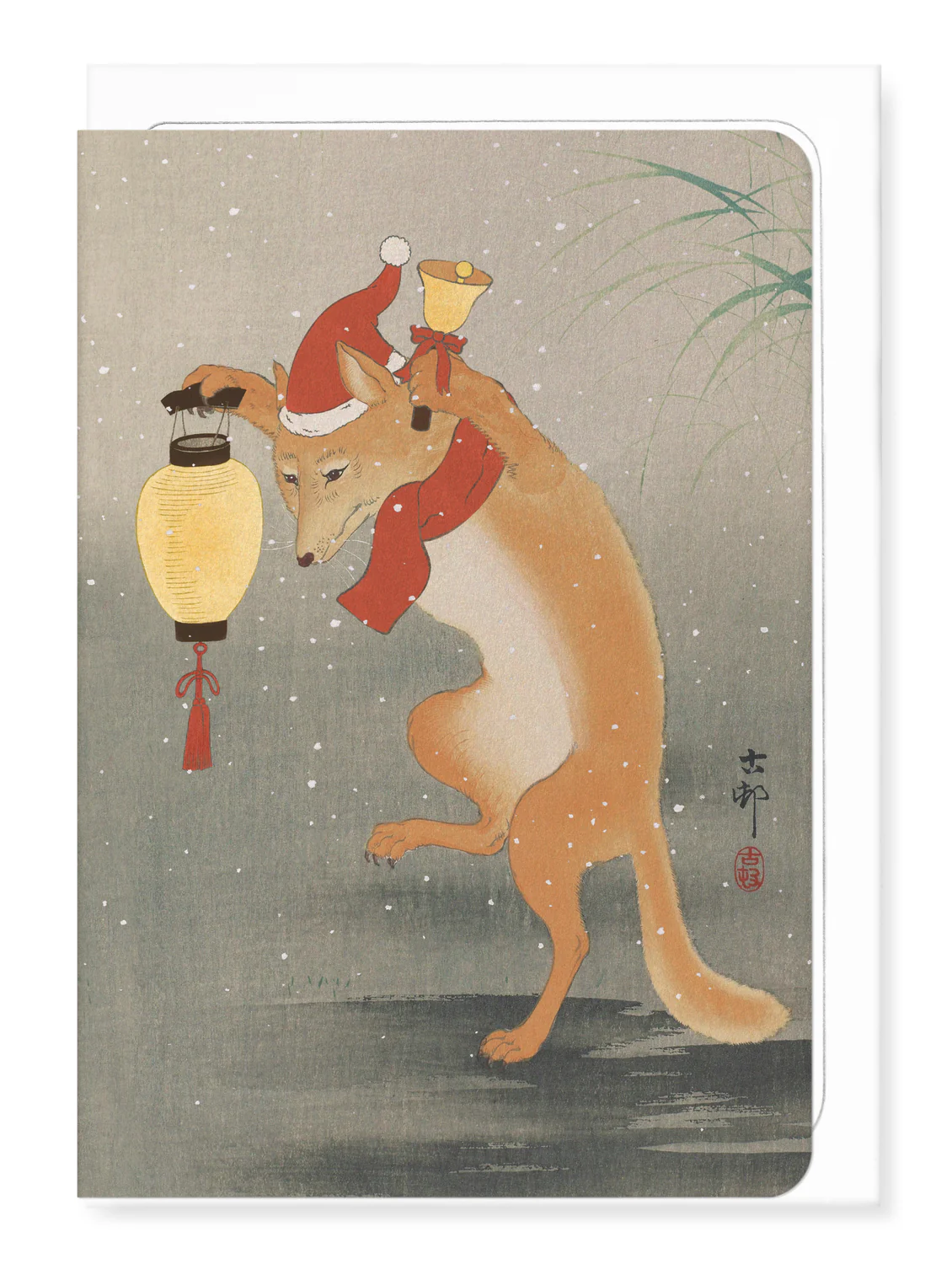 Dancing Fox (C. 1910) Greeting Card