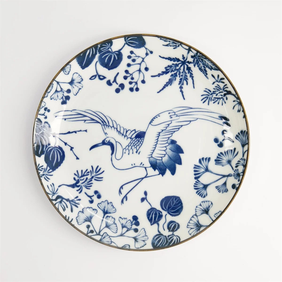 Flora Japonica Plate 16x2cm Crane