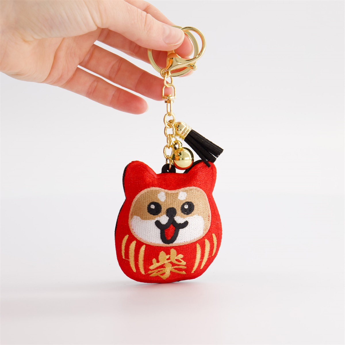 Patch Keychain Daruma Shiba-Dog