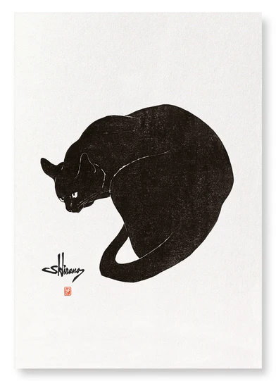 CAT NO.3: Japanese Art Print (Size A3 Unframed)