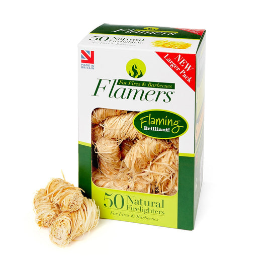 Flamers Natural Fire Lighters (50 Pack)