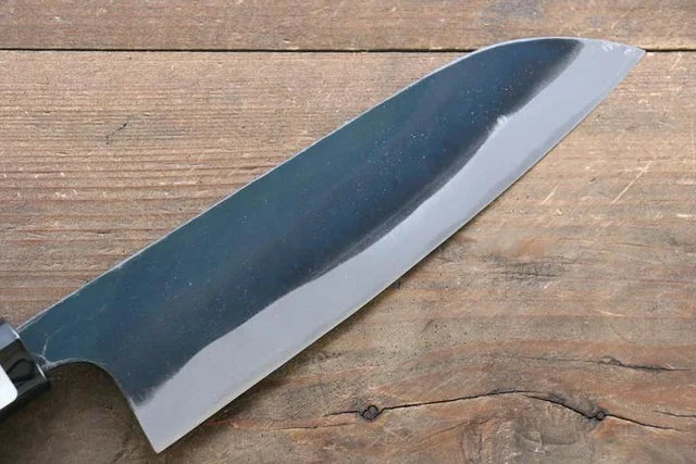 Kanetsune Blue Steel No.2 Kurouchi Santoku Japanese Knife 165mm